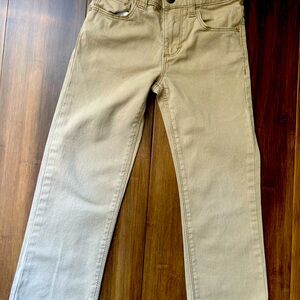 Kids 4T Straight Leg Jeans Tan Color